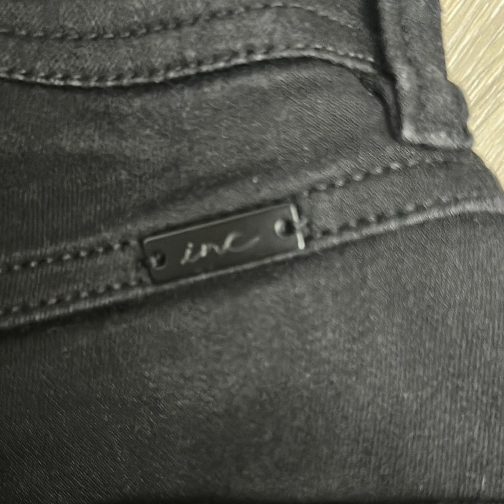 INC International Concepts Black Flare Wide Leg Jeans - Picture 9 of 10